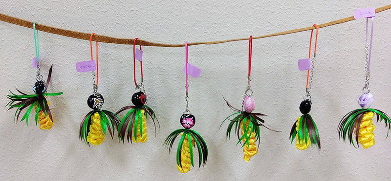 トロピカルな見た目の「ヤシの木」ストラップの写真